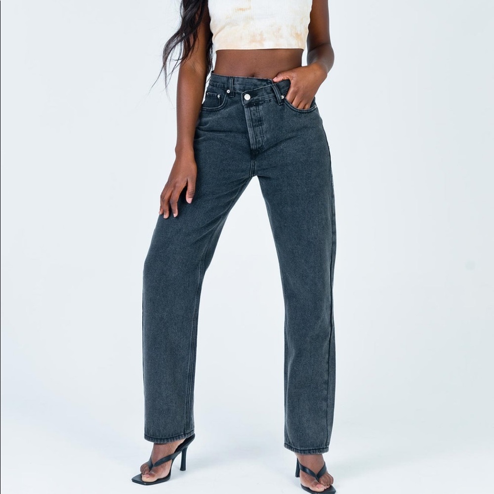 Princess Polly Holly Asymmetrical Straight Jean